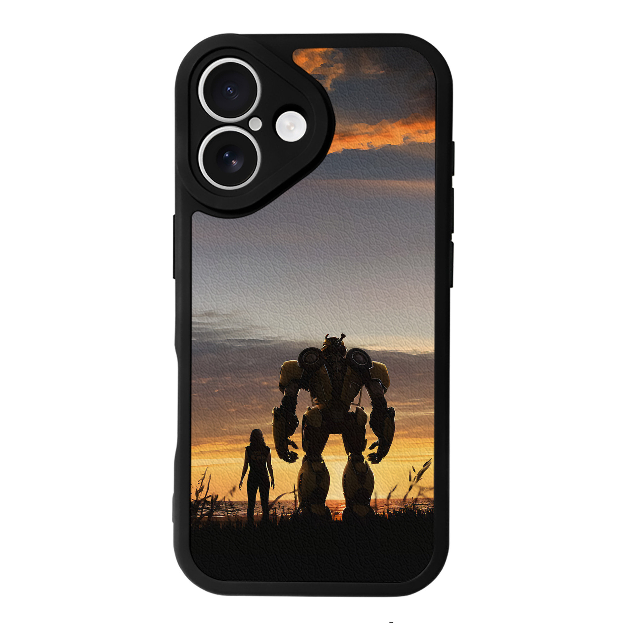 （画像用） Transformers トランスフォーマー 【iPhone 16シリーズ対応】シリコンスマホケース（レザー調） 材質：シリコン